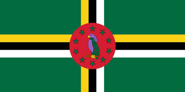 Dominica Flagge 90x150 cm