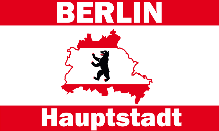 Berlin Hauptstadt Flagge 90x150 cm