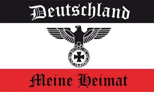 DR- Deutschland mit Adler Meine Heimat Flagge 150x250 cm mit 2 Ösen