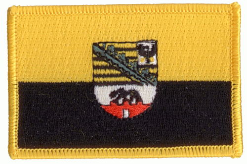 Sachsen-Anhalt kleine Aufnäher / Patch 4x6 cm