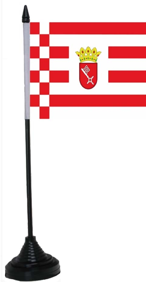 Bremen Tischflagge 10x15 cm