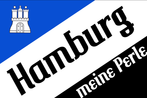Hamburg meine Perle 2 Flagge 90x150 cm