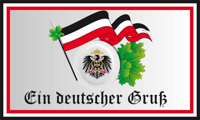 DR-Ein Deutscher Gruß Flagge 90x150 cm