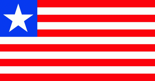 Liberia (Republik Liberien) Aufkleber 8 x 5 cm