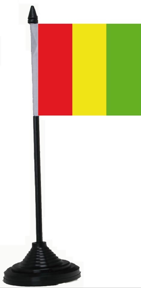 Guinea Tischflagge 10x15 cm