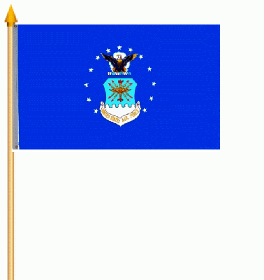 U.S. Airforce Stockflagge 30x45 cm