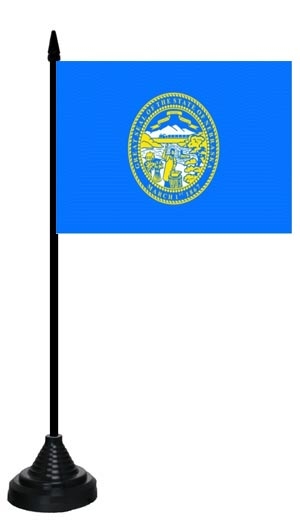 Nebraska Tischflagge 10x15 cm