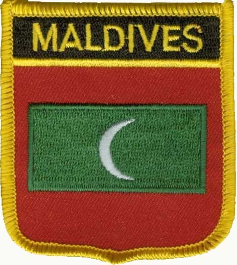 Malediven Wappenaufnäher / Patch