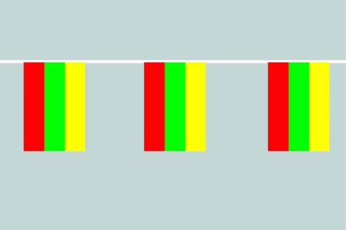 Litauen Flaggenkette 6 Meter / 8 Flaggen 30x40 cm