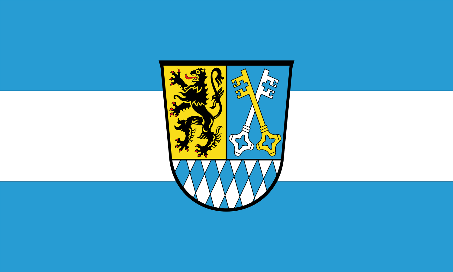 Berchtesgadener Land Landkreis Flagge 90x150 cm (E)