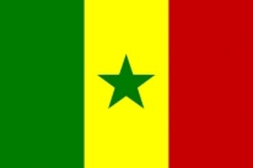 Senegal Aufkleber 8 x 5 cm