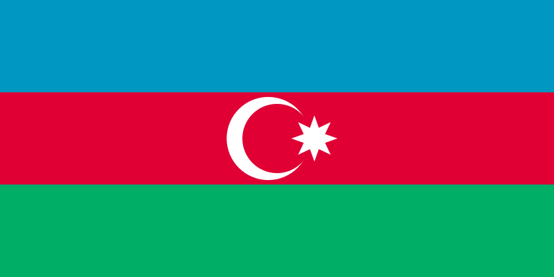 Aserbaidschan Flagge 90x150 cm