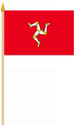 Isle of Man Stockflagge 30x45 cm