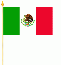 Mexiko Stockflagge 30x40 cm Abverkauf