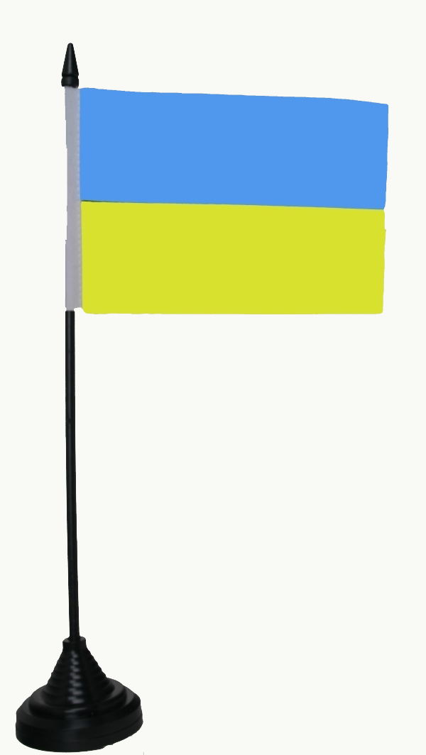 Ukraine Tischflagge 10x15 cm