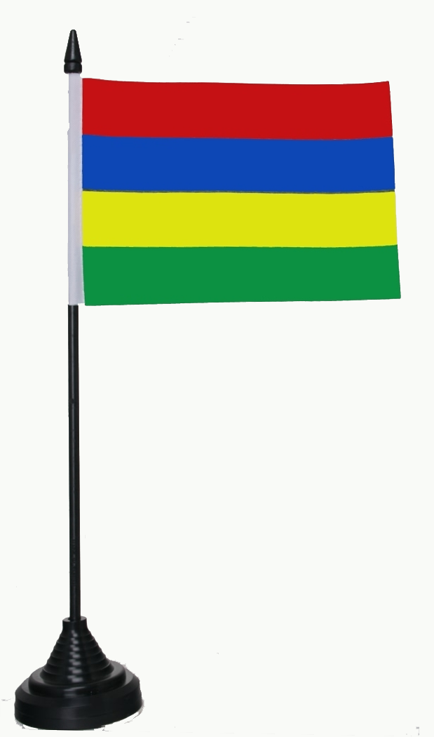Mauritius Tischflagge 10x15 cm