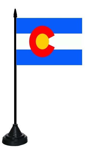 Colorado Tischflagge 10x15 cm
