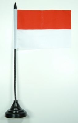 Indonesien Tischflagge 10x15 cm