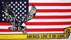 USA America love it or leave it Flagge 90x150 cm Abverkauf