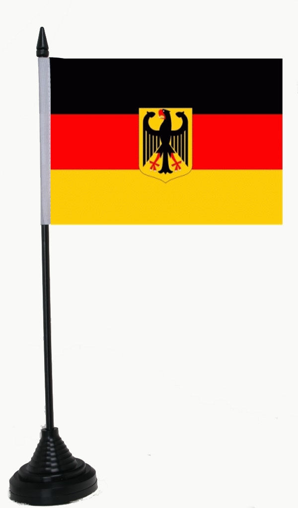 Deutschland mit Adler Tischflagge 10x15 cm