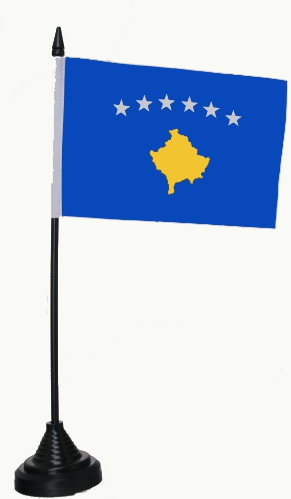 Kosovo Tischflagge 10x15 cm
