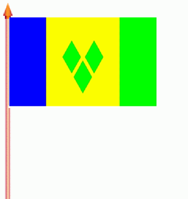 St. Vincent Stockflagge 30x45 cm