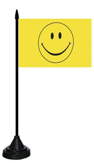Smiley Tischflagge 10x15 cm