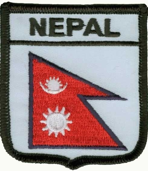 Nepal Wappenaufnäher / Patch