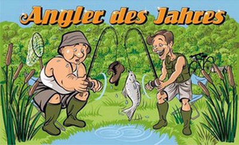 Angler des Jahres Flagge 90x150 cm