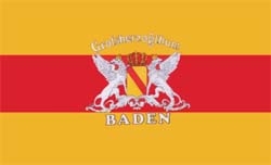 Großherzogtum Baden (mit Schriftzug) Flagge 90x150 cm