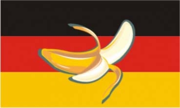 Bananenrepublik Aufkleber 8 x 5 cm