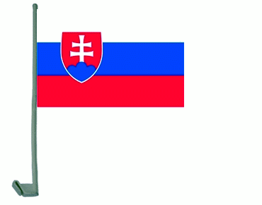 Slowakei Autoflagge 30x40 cm