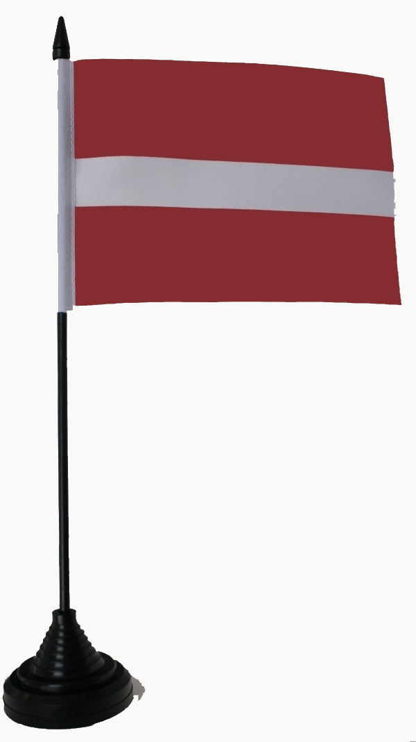 Lettland Tischflagge 10x15 cm