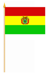 Bolivien Stockflagge 30x45 cm