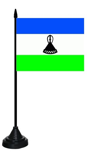 Lesotho neu Tischflagge 10x15 cm