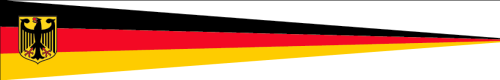 Deutschland mit Adler Langwimpel 30x150 cm