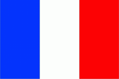 Frankreich Bootsflagge 30x45 cm