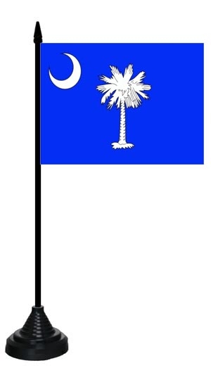 South Carolina Tischflagge 10x15 cm