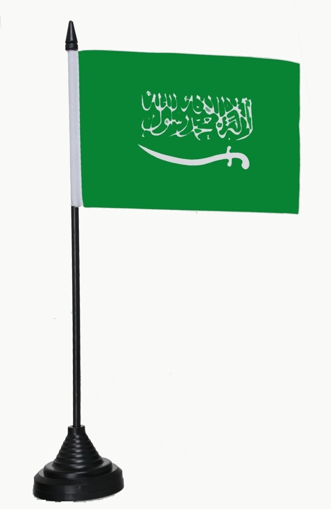Saudi-Arabien Tischflagge 10x15 cm