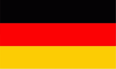 Deutschland Hohlsaum/Tunnel Flagge 90x150 cm