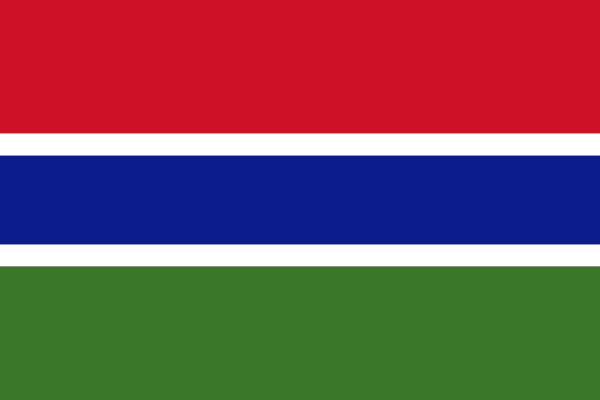 Gambia Aufkleber 8 x 5 cm