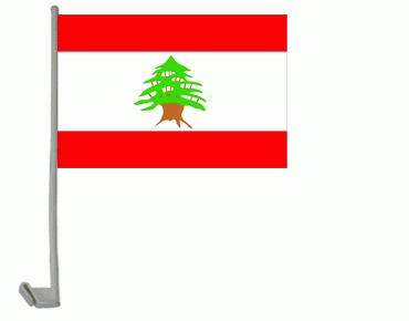Libanon Autoflagge 30x40 cm