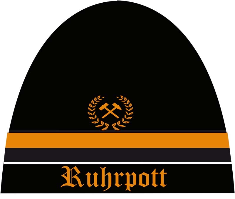 Ruhrpott orange Strickmütze