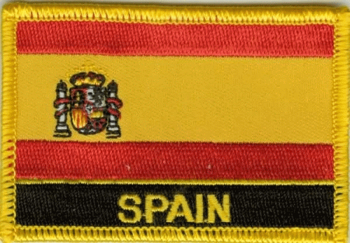 Spanien Aufnäher / Patch mit Schrift
