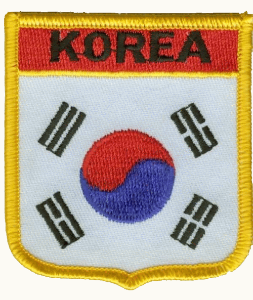 Südkorea Wappenaufnäher / Patch