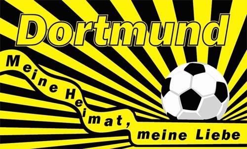 Dortmund Fußball Meine Heimat meine Liebe Flagge 90x150 cm