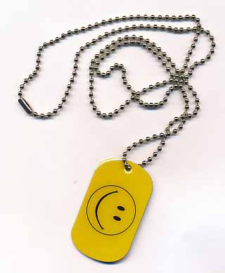 Smiley Dog Tag 30x50 mm (Erkennungsmarke)