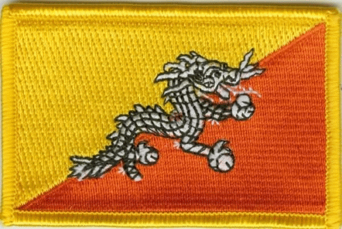 Bhutan Aufnäher / Patch