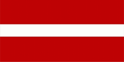Lettland Bootsflagge 30x45 cm