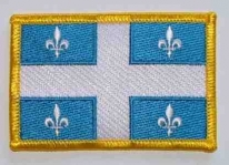 Q-Quebec Aufnäher / Patch 2x3 cm